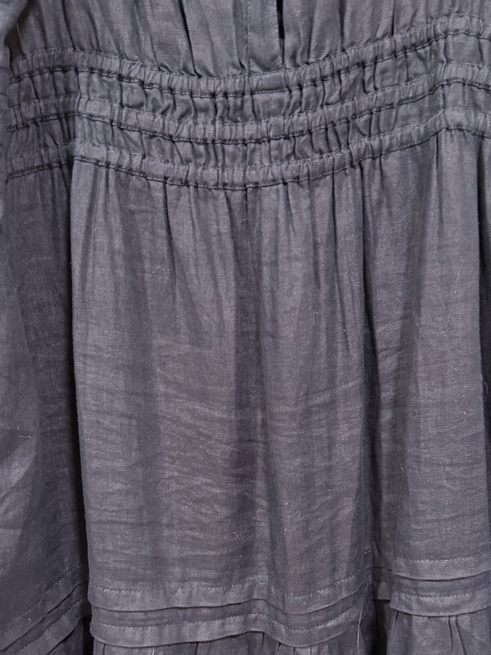 Quince 100% Organic Cotton Tiered Maxi Dress sz XL - Picture 11 of 12